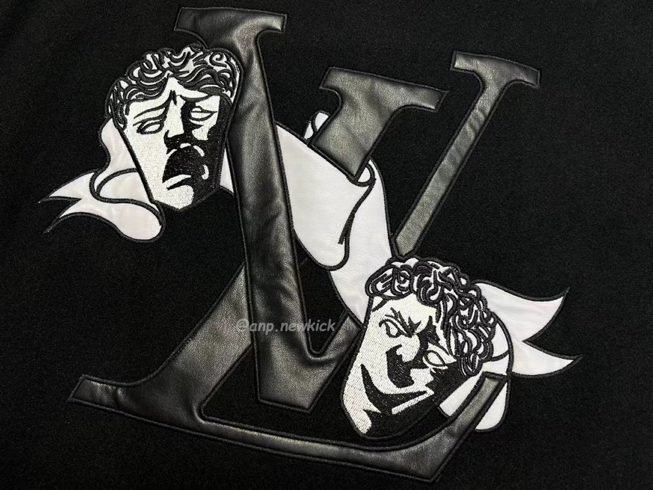 Louis Vuitton Dark Clown Reversible Men Panel Leather Baseball Jersey (6) - www.newkick.vip